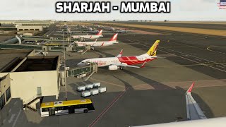 (P3DV5.3) Simulation Flight OMSJ-VABB Boeing 737-800 @jmsimflights2916