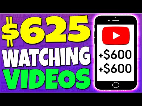 EARN $625 (FREE) Get Paid To Watch YouTube Videos - MAKE MONEY ONLINE