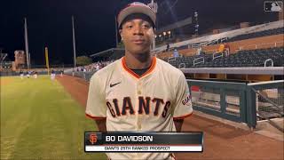 Bo Davidson (OF)  High A, AA 2025 Season Recap