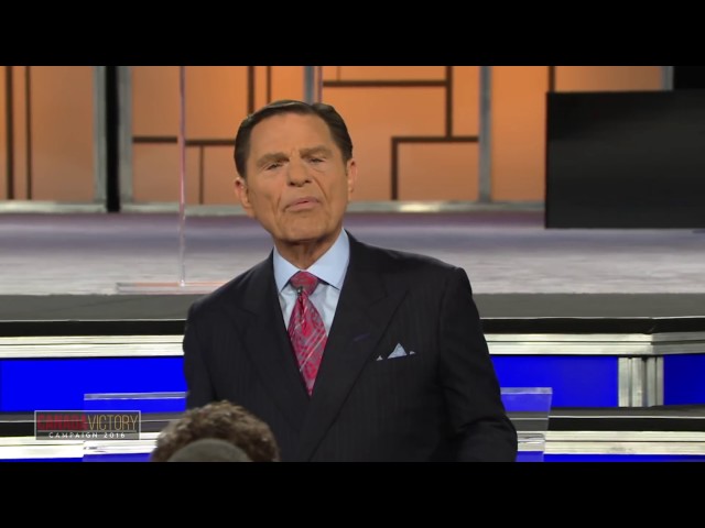 Kenneth Copeland becomes Demon Possessed on stage. class=