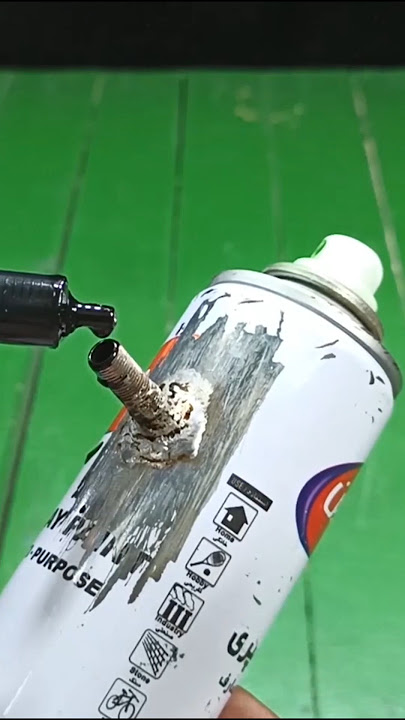 Refill the spray paint can