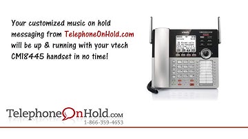 Telephone On Hold vtech CM18445 Music On Hold Connection