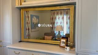 Seura Mirror TV in Gold | Invisible Luxury Tech for Elevated Interiors