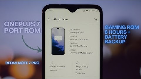 OnePlus 7 OxygenOS ROM on Redmi Note 7 Pro
