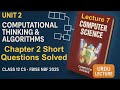Short Questions Solved | Computer Class 12 Chapter 2 | FBISE NBF New Book 2025