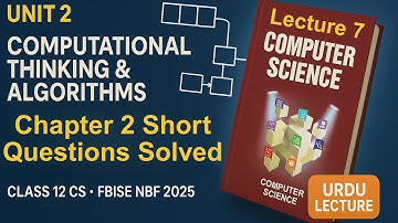 Short Questions Solved | Computer Class 12 Chapter 2 | FBISE NBF New Book 2025