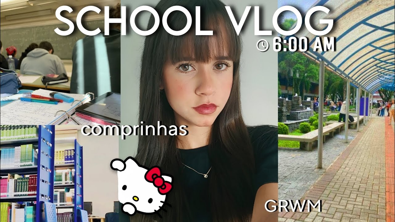 💌 | VLOG ESCOLAR: arrume-se comigo para escola, comprinhas recentes e bate-papo.