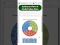 sunburst view of global sales data 👍 #youtubeshorts #viralvideo #shorts #foryou #tutorial #excel