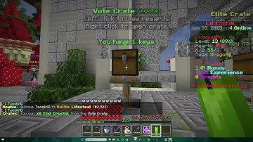 opeining 2 vote crate keys