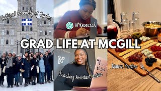 Day in The Life of a Graduate Student at McGill! | Team Meetings, Presentations &amp; Work Trips