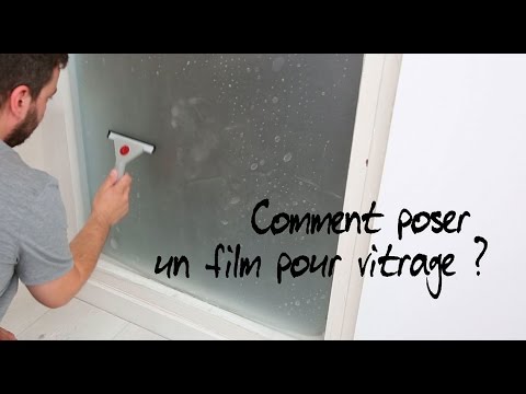 Vidéo: Teinture des cloisons de bureau avec un film mat sur une surface vitrée