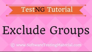 TestNG Groups Exclusion
