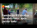 Rio Grande do Sul: Família viraliza secando fotos após perder tudo; veja vídeos