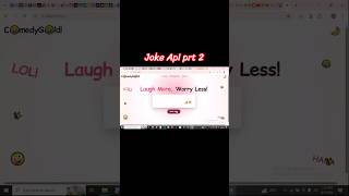 Part 2: fetching the joke api.. #JavaScript #api #LearnToCode #Olyverse