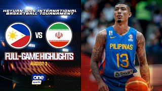Philippines vs. Iran highlights | 2023 Heyuan WUS International Basketball Tournament - Aug. 3, 2023