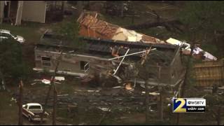 RAW VIDEO:  NewsChopper 2 over storm damage in Ashburn