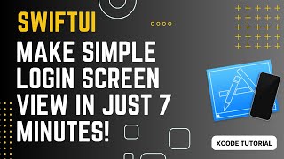 Celebrity SwiftUI: Make simple login screen view in just 7 minutes! Xcode Tutorial Profile