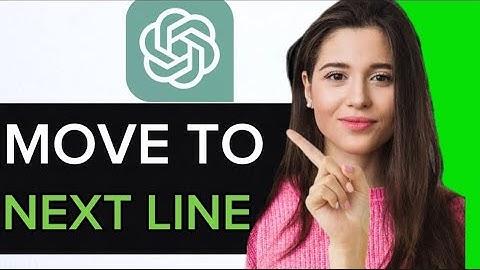 MOVE TO NEXT LINE ON CHATGPT! (FULL GUIDE)