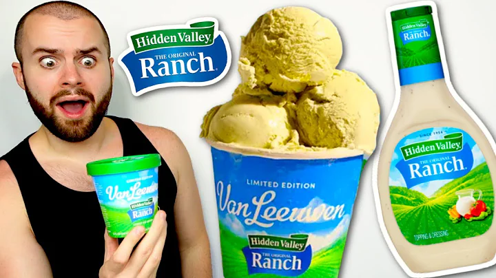Trying Walmart's NEW Ranch ICE CREAM! Hidden Valle...