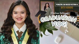 Online Graduation Vlog! 👩🏻‍🎓💚✨ | Victoria Pendatun