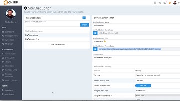 CHIIRP - Installing SiteChat on your Wordpress website