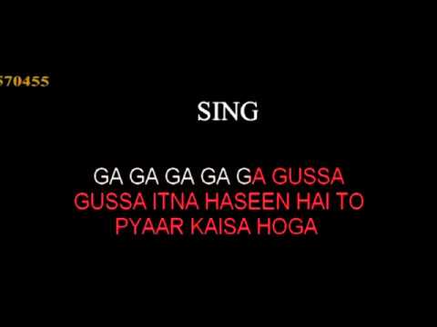 Gussa Itna Haseen Hai To Karaoke Kumar Maryada HQ