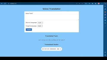 World Language Voice Translator without any API key