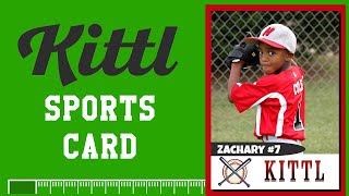 Kittl SPORTS CARD POSTER PRINT Step-by-Step Tutorial (Baseball, Hockey, Football, etc.)
