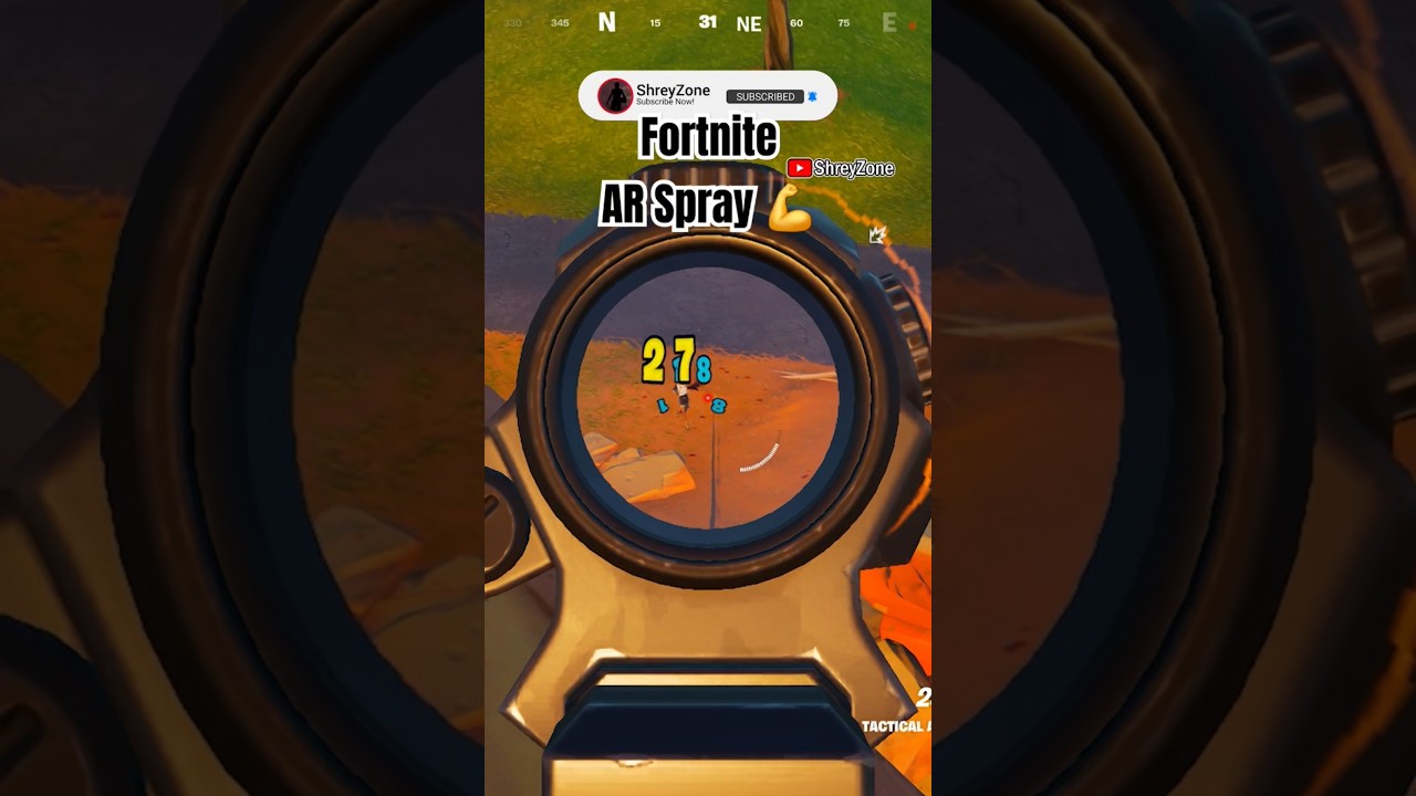 AR Spray 💪 | Fortnite Battle Royale Reload XP | ShreyZone
