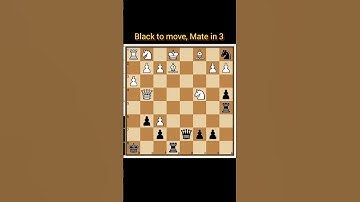 ||Mate in 3|| #shorts #chess  #checkmate #learnchess  #tactics #chessforbeginners #chessmatetricks