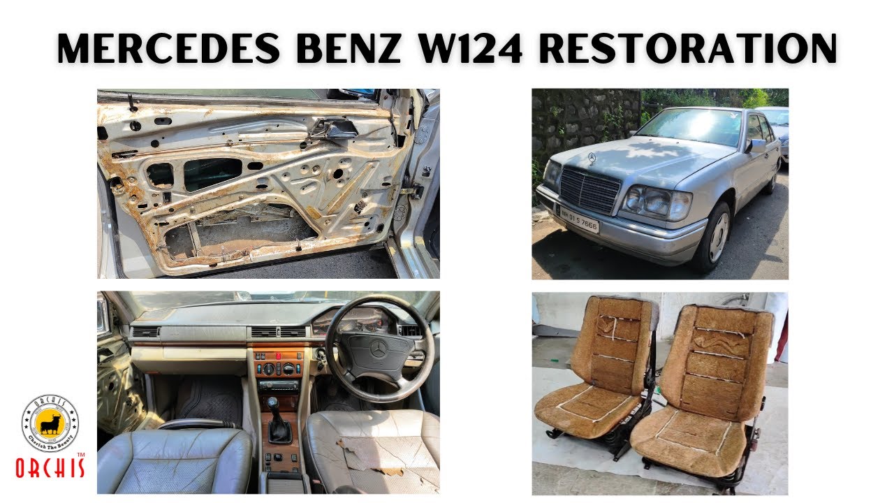 REBORN 28-YEAR-OLD MERCEDES BENZ W124 E220 INTERIOR RESTORATION 