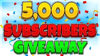 5,000 Subscribers Special Announcement! (Jailbreak Giveaway)