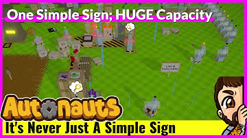 The Most PERFECT Way To Use Signs | Autonauts Settlement Episode 6