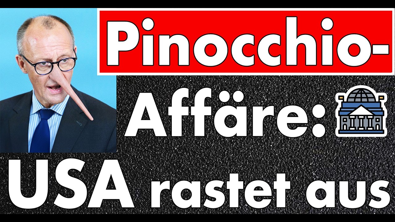 Rentner wegen Pinocchio-Kommentar zu Merz angezeigt - USA reagieren empört!