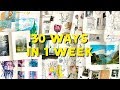 30 Ways To Fill a Sketchbook In A Week!