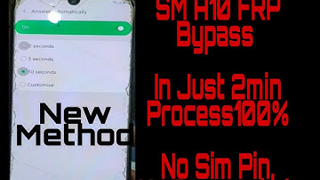 Samsung A10 Frp Bypass Samsung A10 Google Account Unlock A105F Android 9.0 /New Method June2020