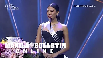 Makati's Michelle Dee's question and answer performance on Miss Universe Philippines 2023.