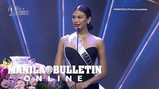 Makatis Michelle Dees Question And Answer Performance On Miss Universe Philippines 2023.