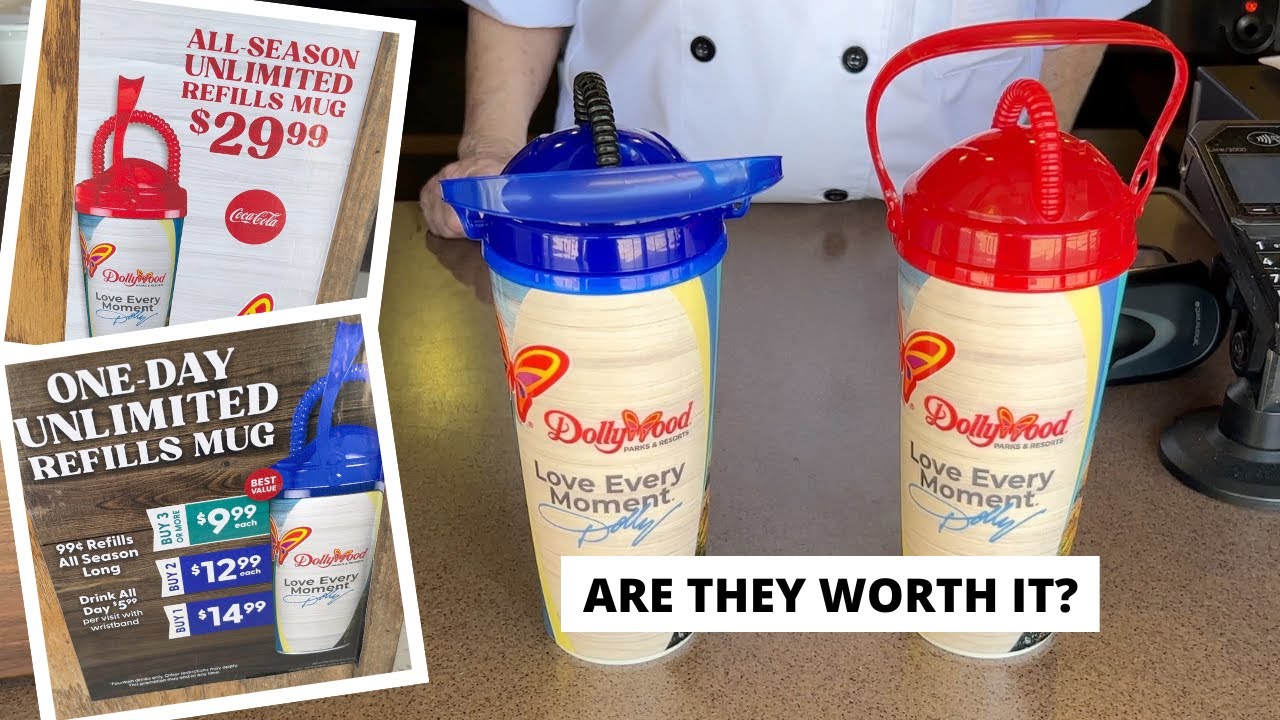 How Do Dollywood Refillable Drink Mugs Work in 2022? YouTube