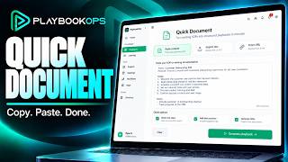 How to Create a Quick Document in PlaybookOps | Copy & Paste Existing SOPs Update