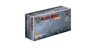 Black Maxx® Nitrile Exam Gloves | Medical-Grade Gloves with Textured Grip &amp; Substance Protection