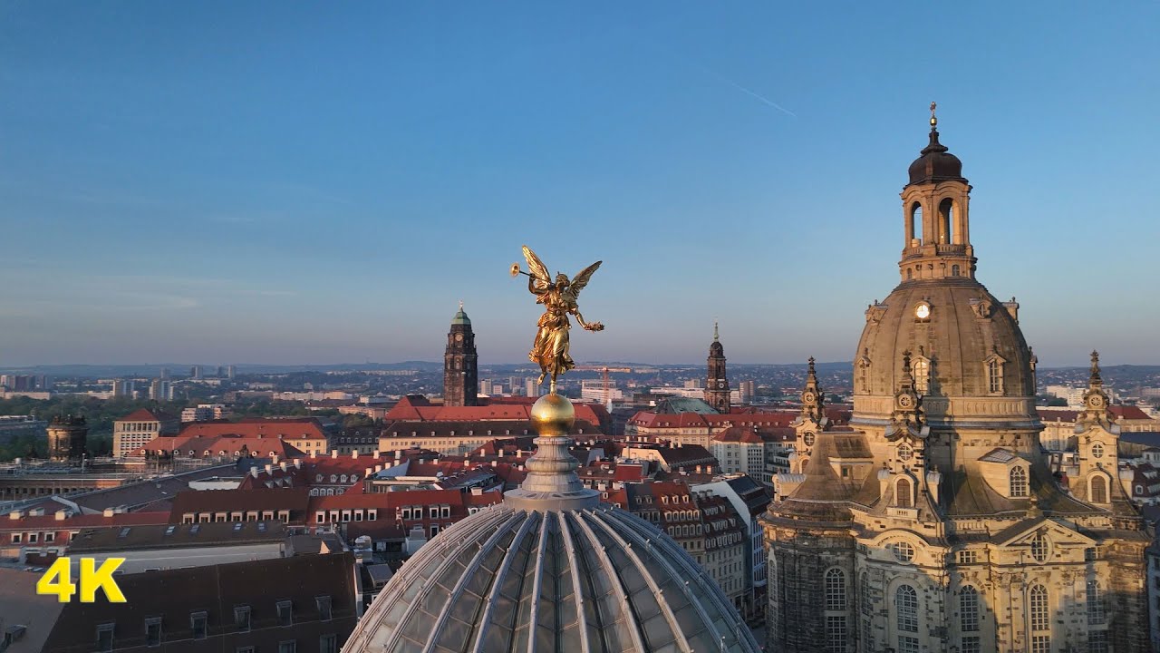 Drohnenflug Frauenkirche Dresden / Drone flight Church of our Lady Dresden