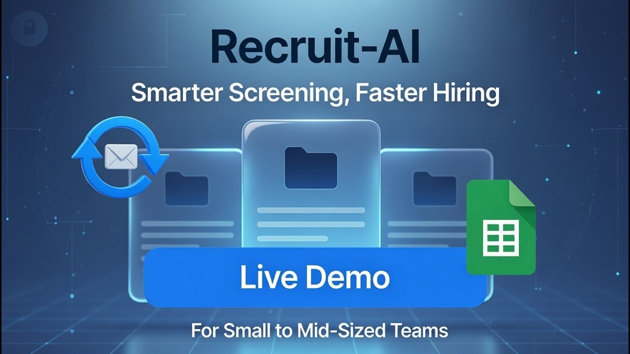 Recruite AI automation dashboard showing candidate screening results
