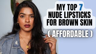 my TOP 7 Nude Lipsticks (2022 Edition) | Affordable Lipsticks for Brown / Tan Skin | Shalini Mandal screenshot 2