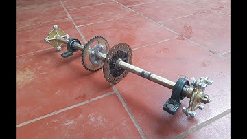 Go kart rear axle set