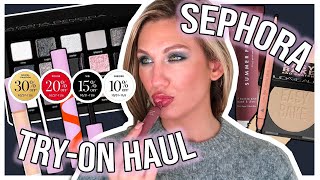 TESTING HOT NEW MAKEUP AT SEPHORA \/\/ SEPHORA SALE TRY ON HAUL
