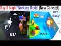 Day and night working model 3d for science exhibition  simple and easy  innovative  howtofunda