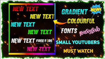 How To Make Gradient Text In Pixellab In Tamil | Gradient Colour Pixellab | FFT Gamer