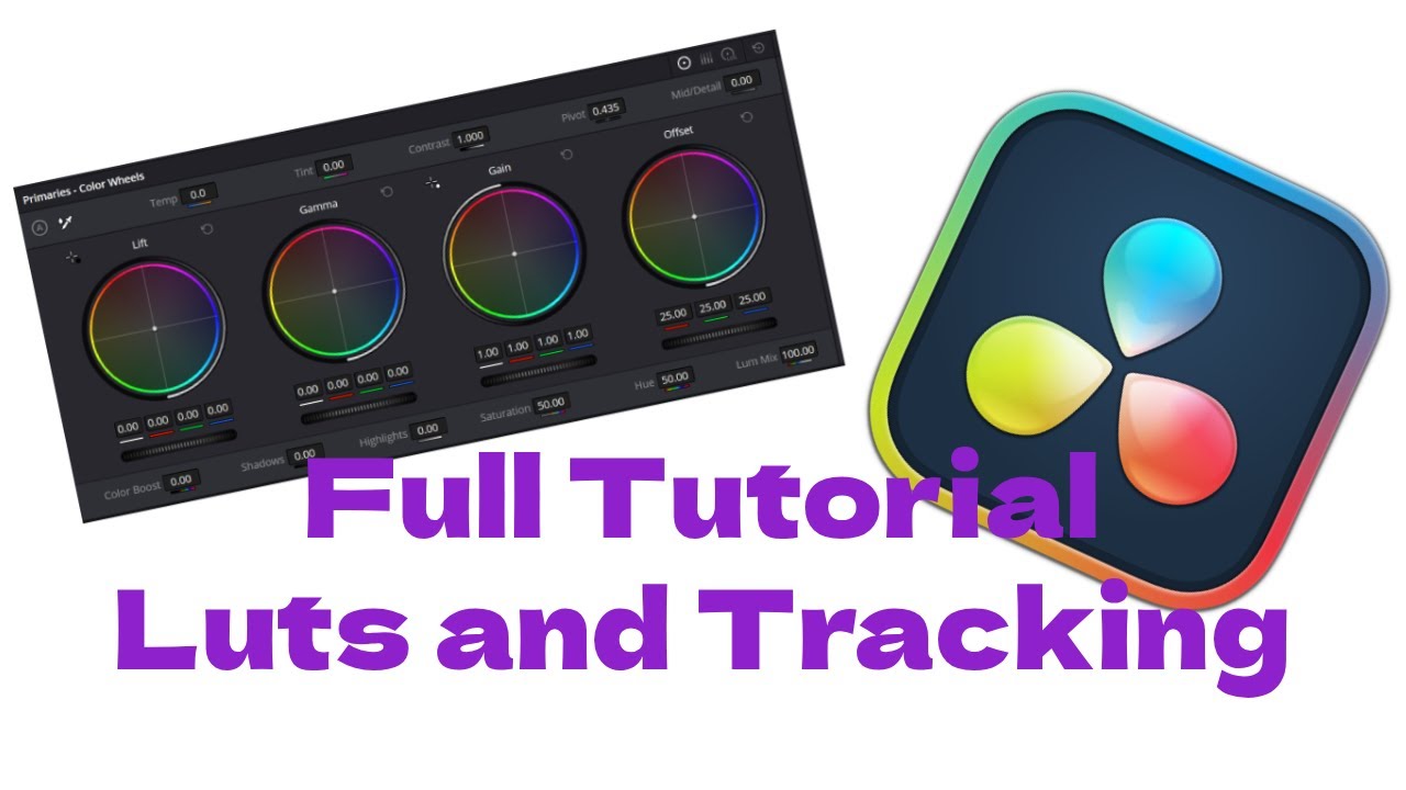How To Do Luts and Tracking in DaVinci Resolve - YouTube