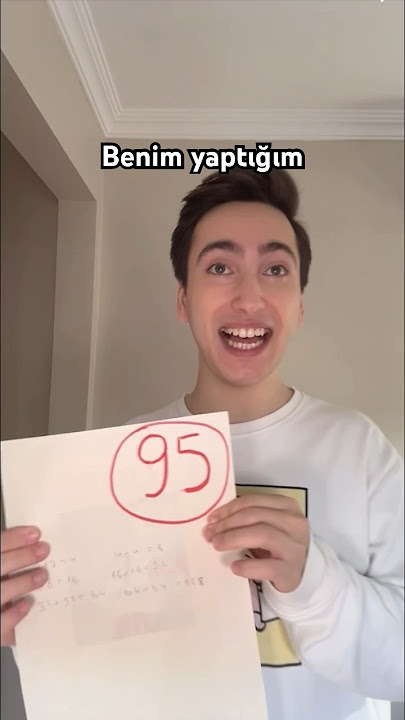Benim yaptığım ve annemin gördüğü